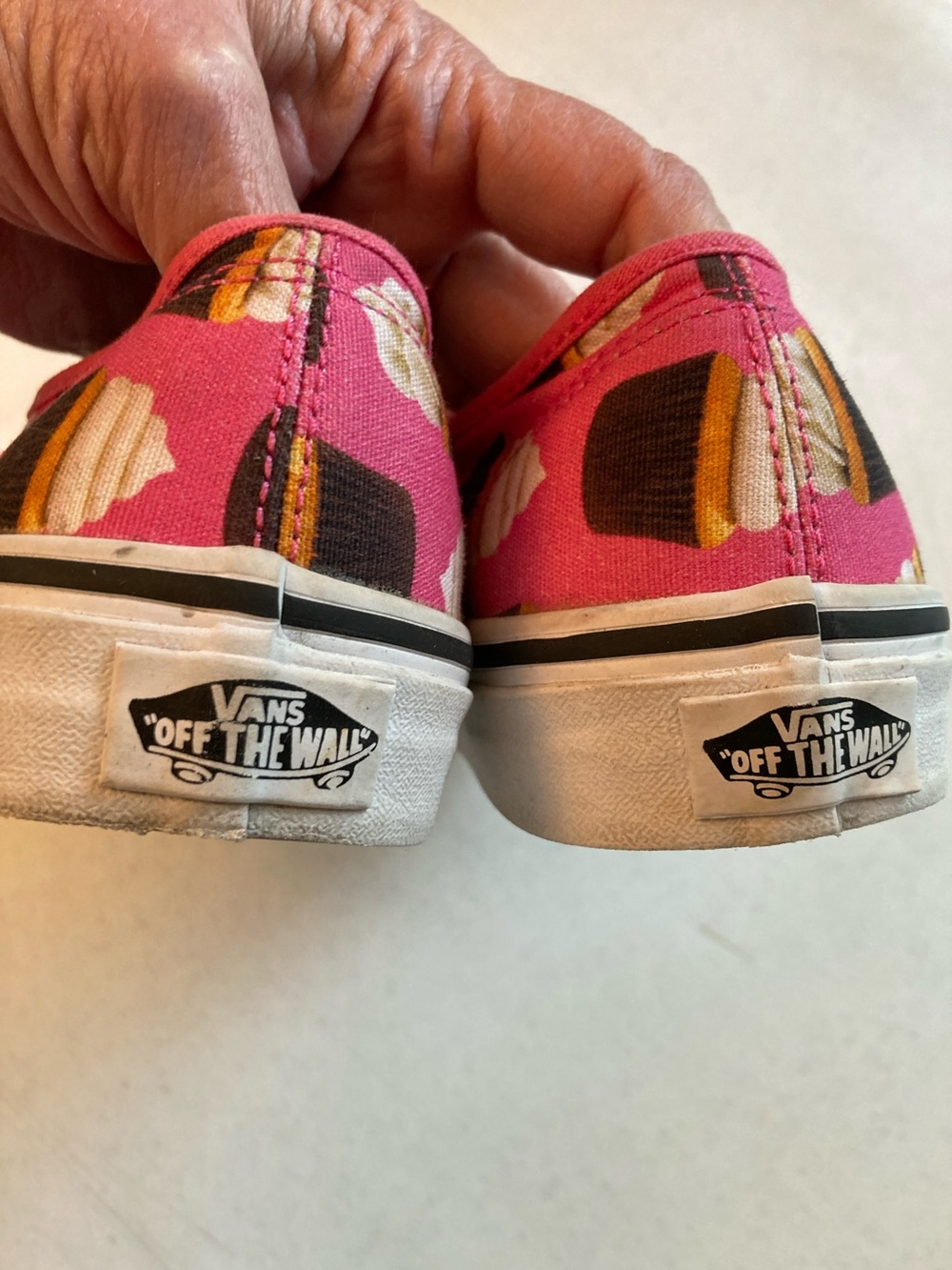 Vans Pink Cupcake Print Canvas Sneakers - Picture 3 of 8